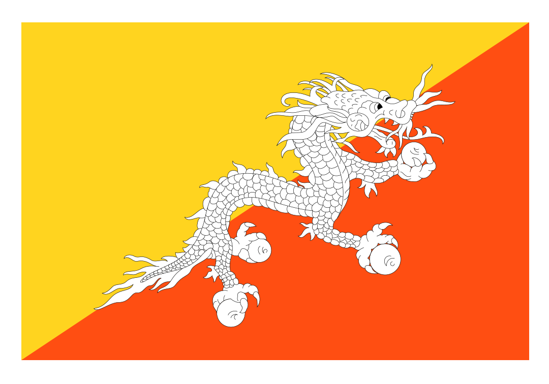 Bhutan Flag, Bhutan Flag png, Bhutan Flag png transparent image, Bhutan Flag png full hd images download